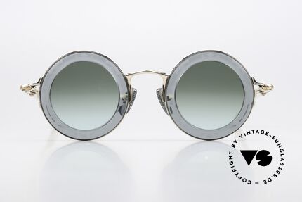 Chrome Hearts Cliticism Round Luxury Sunglasses, model CLITICISM, SLT/GP in size 39/30, 142, Made for Men and Women