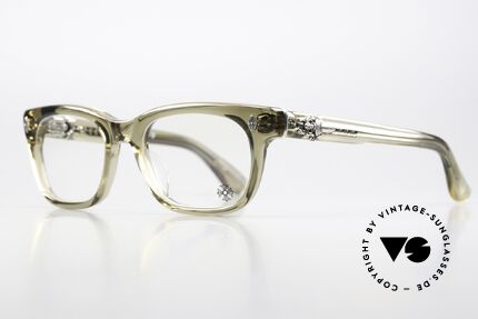 Chrome Hearts Dooable Thick Acetate Frame For Men, with the typical CHROME HEARTS insignia, Made for Men