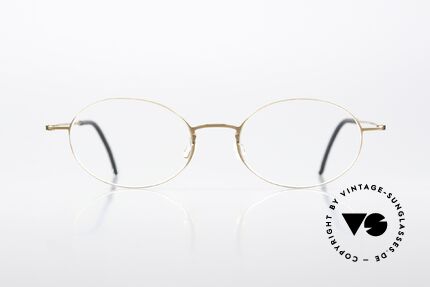 Lindberg 5503 Thintanium Thin Titanium Frame Oval, col. PU15: Glossy Dark Gold (polished copper gold), Made for Men and Women