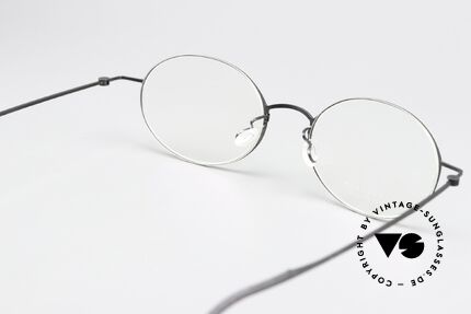 Lindberg 5503 Thintanium Thin Oval Specs Titan Black, unworn designer piece with original Lindberg case, Made for Men and Women