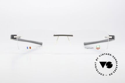 Tag Heuer 3941 Reflex Men's Luxury Frame 2004, extremely sporty rimless glasses for gentlemen, Made for Men