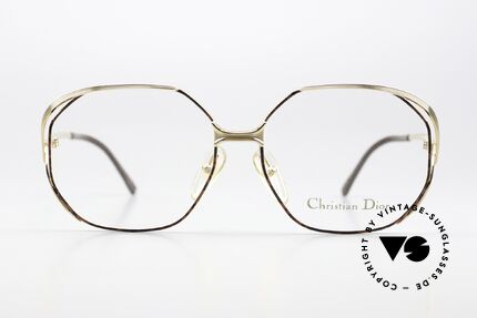 Christian Dior 2476 1980's Frame Gold-Plated, feminine elegant design with oversized lenses, Made for Women