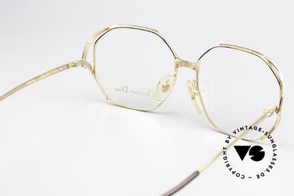 Christian Dior 2476 1980's Frame Gold-Plated, demos can be replaced optionally, size 57-15, Made for Women