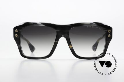 DITA Grand APX Glasses To Match The Tattoo, striking frame design in "ink swirl" / "yellow gold", Made for Men