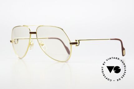 Cartier Vendome Laque - M Lenses Darken In The Sun, this pair (with LAQUE decor) in medium size 59-14, 140, Made for Men and Women