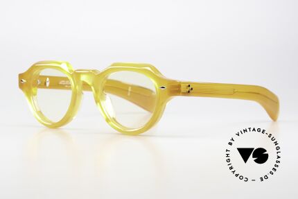 Jacques Marie Mage Kellerman Round Panto Eyeglasses, panto specs; honey / superlight bronze, size 46-24, Made for Men