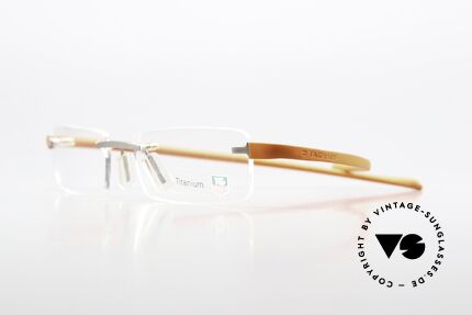 Tag Heuer 3102 Reflex Titanium Specs Rimless, with “racing” temples made of elastomer rubber, Made for Men