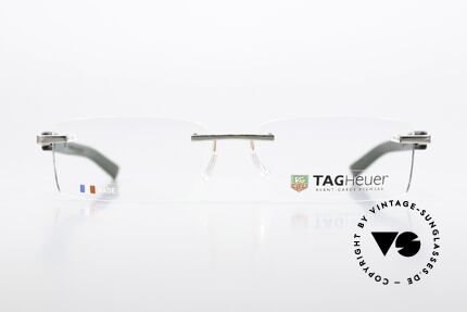 Tag Heuer 8109 Trends Palladium Gray From 2010, rimless gentlemen's eyeglasses with spring hinges, Made for Men