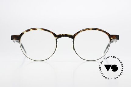 Lindberg 9807 Strip Titanium Combi Glasses Ladies & Gents, titan frame with acetate upper rim = "combination", Made for Men and Women