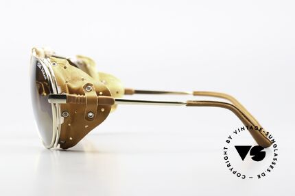 Cebe Dakar Vintage Rallye Sunglasses, leather covered flexible bridge (perfect comfort & fitting), Made for Men