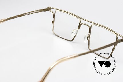 Theo Belgium Ampere Square Eyeglasses In Brass, old THEO original from the WIRED collection, Made for Men and Women