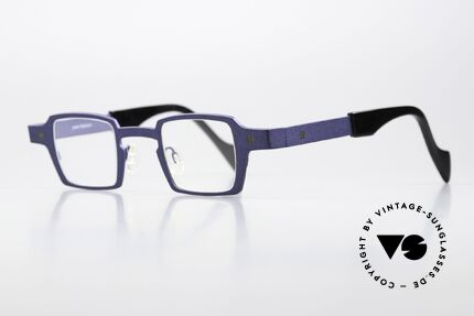 Theo Belgium Sixteen Titanium Frame Blue Metallic, women's eyeglasses and men's eyeglasses alike, Made for Men and Women