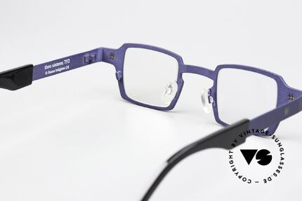 Theo Belgium Sixteen Titanium Frame Blue Metallic, lens height 30mm = suitable for progressive lenses, Made for Men and Women
