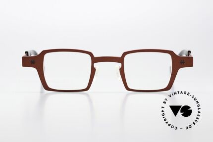 Theo Belgium Sixteen Titanium Frame Red Metallic, model Sixteen with color code 122 (red metallic), Made for Women