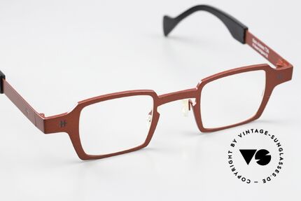 Theo Belgium Sixteen Titanium Frame Red Metallic, unworn NOS model from the Theo 'TEENS' family, Made for Women