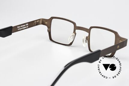 Theo Belgium Sixteen Titan Specs Brown Metallic, lens height 30mm = suitable for progressive lenses, Made for Men and Women