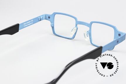 Theo Belgium Sixteen Titanium Turquoise Metallic, lens height 30mm = suitable for progressive lenses, Made for Men and Women