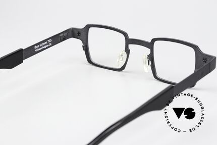 Theo Belgium Sixteen Titan Frame Black Metallic, lens height 30mm = suitable for progressive lenses, Made for Men and Women