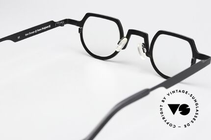 Theo Belgium Europe Titanium Frame Black Unisex, unworn; like all our unique Theo eyewear specs, Made for Men and Women