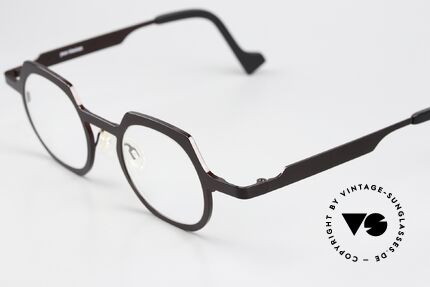 Theo Belgium America Titanium Frame Dark Brown, avant-garde eyeglasses for ladies and gentlemen, Made for Men and Women