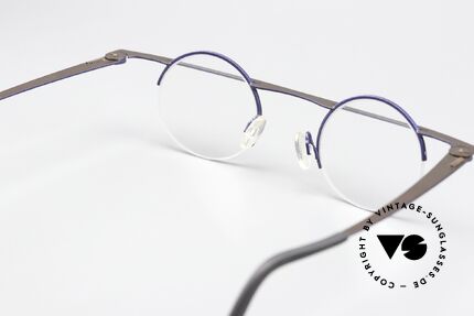 Theo Belgium Gnocchi Bar Eyeglasses Semi Rimless, unworn; like all our unique Theo eyewear specs, Made for Men and Women