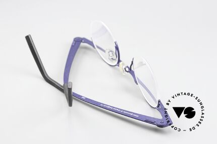 Theo Belgium Gnocchi Bar Eyeglasses Semi Rimless, lens height 36mm: suitable for progressive lenses, Made for Men and Women