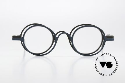 Theo Belgium Eye-Witness VA Ladies Gents Designer Specs, the two-coloured frame appears three-dimensional, Made for Men and Women