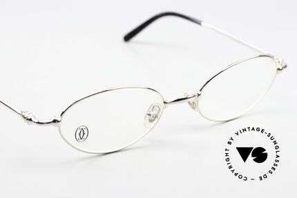 Cartier Mizar - M Oval Frame Luxury Platinum, NO retro eyeglasses; an old original from app. 1999!, Made for Men and Women