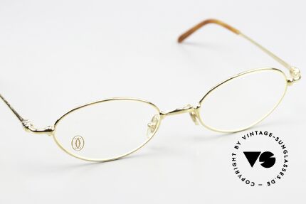 Cartier Mizar - M Oval Frame Luxury 22ct Gold, NO retro eyeglasses; an old original from app. 1999!, Made for Men and Women