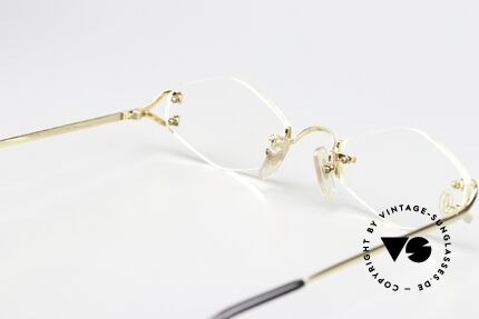 Cartier Soho Rimless Eyewear From 1999, NO retro glasses; over 25-year-old Cartier original, Made for Women