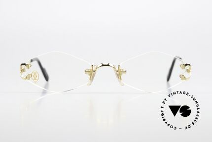 Cartier Soho Rimless Eyewear From 1999, rimless Cartier vintage eyeglass-frame from 1999, Made for Women