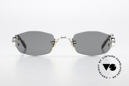 Cartier Capri Platinum Sunglasses 1999, modell CAPRI in size 48/22 (with platinum finish), Made for Women