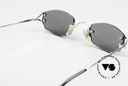 Cartier Capri Platinum Sunglasses 1999, unworn rarity comes with an original Cartier case, Made for Women