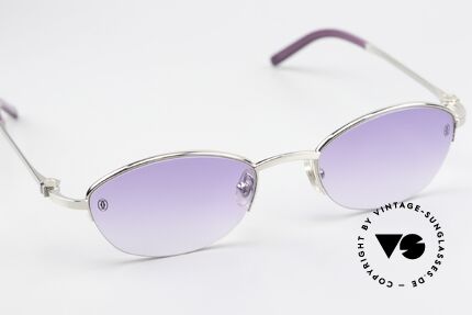 Cartier Anakie Jewelry Collection Glasses, with original Cartier sun lenses: purple gradient, Made for Women