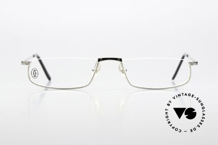 Cartier Half Moon Titanium Reading Spectacles, unisex model of the former 'T' Collection by Cartier, Made for Men and Women