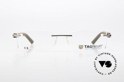 Tag Heuer 8109 Trends Rimless Avantgarde Frame, rimless gentlemen's eyeglasses with spring hinges, Made for Men