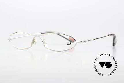 Bugatti 341 Odotype Men's Vintage Designer Frame, ergonomic metal frame with spring hinges, Made for Men