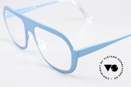Theo Belgium Bientot Titanium Frame Turquoise, avant-garde eyeglasses for both men and women, Made for Men and Women