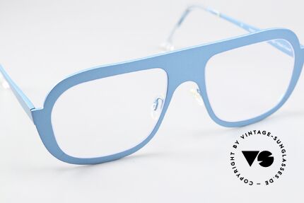 Theo Belgium Bientot Titanium Frame Turquoise, col. 39: turquoise metallic (appears blue in photos), Made for Men and Women