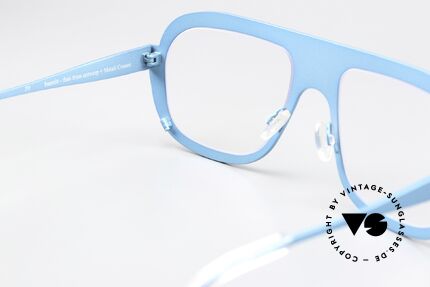 Theo Belgium Bientot Titanium Frame Turquoise, unworn; like all our unique Theo Art eyewear specs, Made for Men and Women