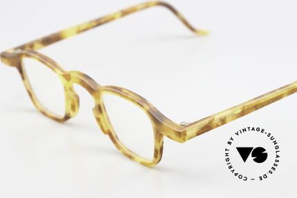 Theo Belgium Telex Vintage Avant-Garde Specs, extraordinary 90's frame "amber/camouflage", S-M size!, Made for Men and Women