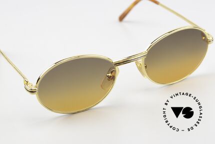 Cartier Saint Honore - S Oval Luxury Sunglasses, the 22ct GOLD-plated frame could be glazed optionally, Made for Men and Women