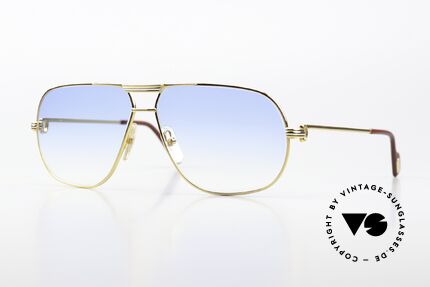 Cartier Tank - L With Light Blue Sun Lenses Details