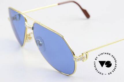 Cartier Vendome Santos - M Ultramarine Deep Blue Lapis, worn by actor Christopher Walken (JAMES BOND, 1985), Made for Men