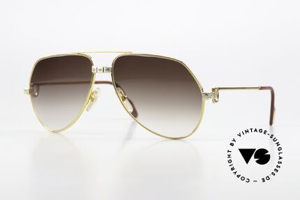 Cartier Vendome Santos - M Brown Gradient Sun lenses Details