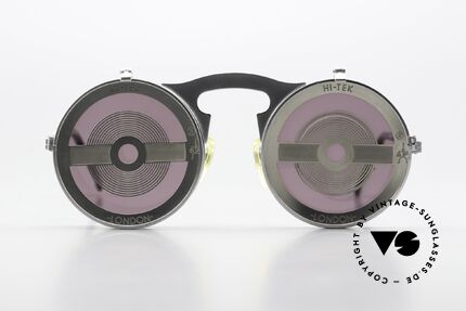 Hi Tek London Flip Up Sunglasses Steampunk, round, retro-futuristic by HI-TEK DESIGNS LONDON, Made for Men and Women