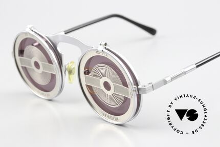 Hi Tek London Flip Up Sunglasses Steampunk, "Industrial Goth Steampunk", rather FUN SUNGLASSES, Made for Men and Women