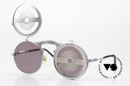 Hi Tek London Flip Up Sunglasses Steampunk, Size: small, Made for Men and Women