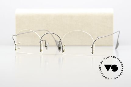 Paul Chiol 2000 Artistic Rimless Glasses 90's, filigree & cleverly devised design; simply chichi, Made for Men and Women Paul Chiol 2000 Artistic Rimless Glasses 90's, filigree & cleverly devised design; simply chichi, Made for Men and Women