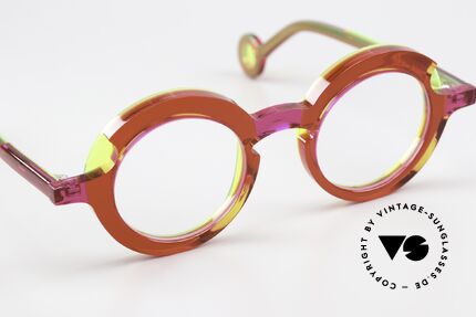 Theo Belgium Sara Round Acetate Ladies Frame, Size: medium, Made for Women